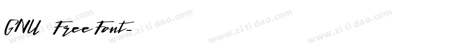 GNU FreeFont字体转换